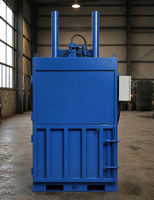Mesin Press Baler Hidrolik Silinder Ganda Vertikal 80 Ton untuk Daur Ulang Botol PET, Plastik Film, dan Pakaian Bekas