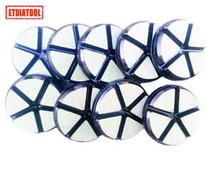 Haute durabilité 100mm diamant tampons <span class=keywords><strong>de</strong></span> meulage personnalisables OEM abrasif béton <span class=keywords><strong>pierre</strong></span> sol <span class=keywords><strong>entretien</strong></span> 6mm meuleuse OBM Support - Product Image 5