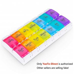 กล่องใส่ยา 7 วัน 14 ช่อง สำหรับจัดเก็บยาประจำสัปดาห์ - Product Image 4