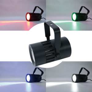 Foco de haz ajustable profesional de 50W RGBW COB Downlight para sala de escenario y sala de reuniones que emite luz LED blanca DMX512 - Product Image 1