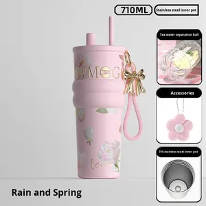 Elegante Vaso Ice <span class=keywords><strong>Boss</strong></span> con Revestimiento Interior de Cerámica para Mujer, Diseño de Pajita Portátil de Lujo Ligero, <span class=keywords><strong>Botella</strong></span> de <span class=keywords><strong>Agua</strong></span> Premium de Doble Uso al por Mayor - Product Image 6