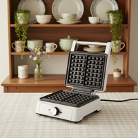Machine à gaufres double face durable pour collations nutritives en famille, prix de gros en vrac