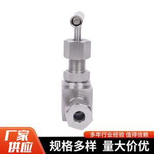 Válvula de Aguja Yuzhou Machinery, Conexión de Compresión de 1/4 Pulgada, Tipo de Corte de Alta Presión - Product Image 4