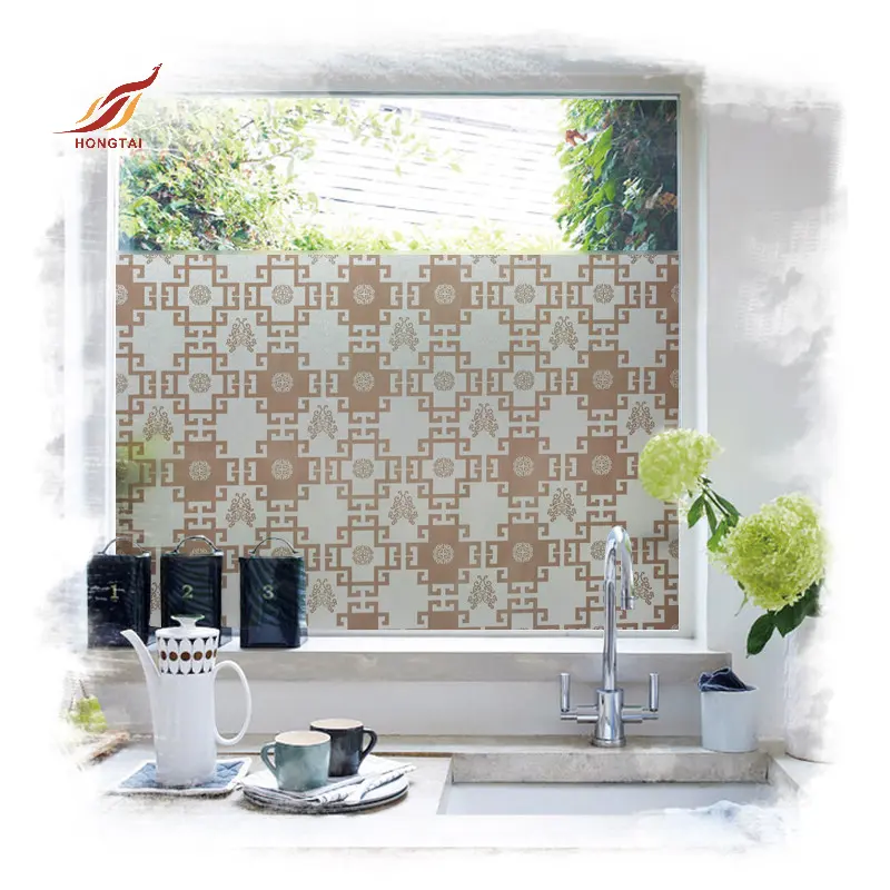 Chinese fashion blur paper for glass sesion privacy protection white windows frosted pvc sticker