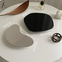 Peut être combiné, empilé ou placé séparément Plateau décoratif de table Plateau décoratif pour la décoration de la maison Plateau en acrylique moderne irrégulier