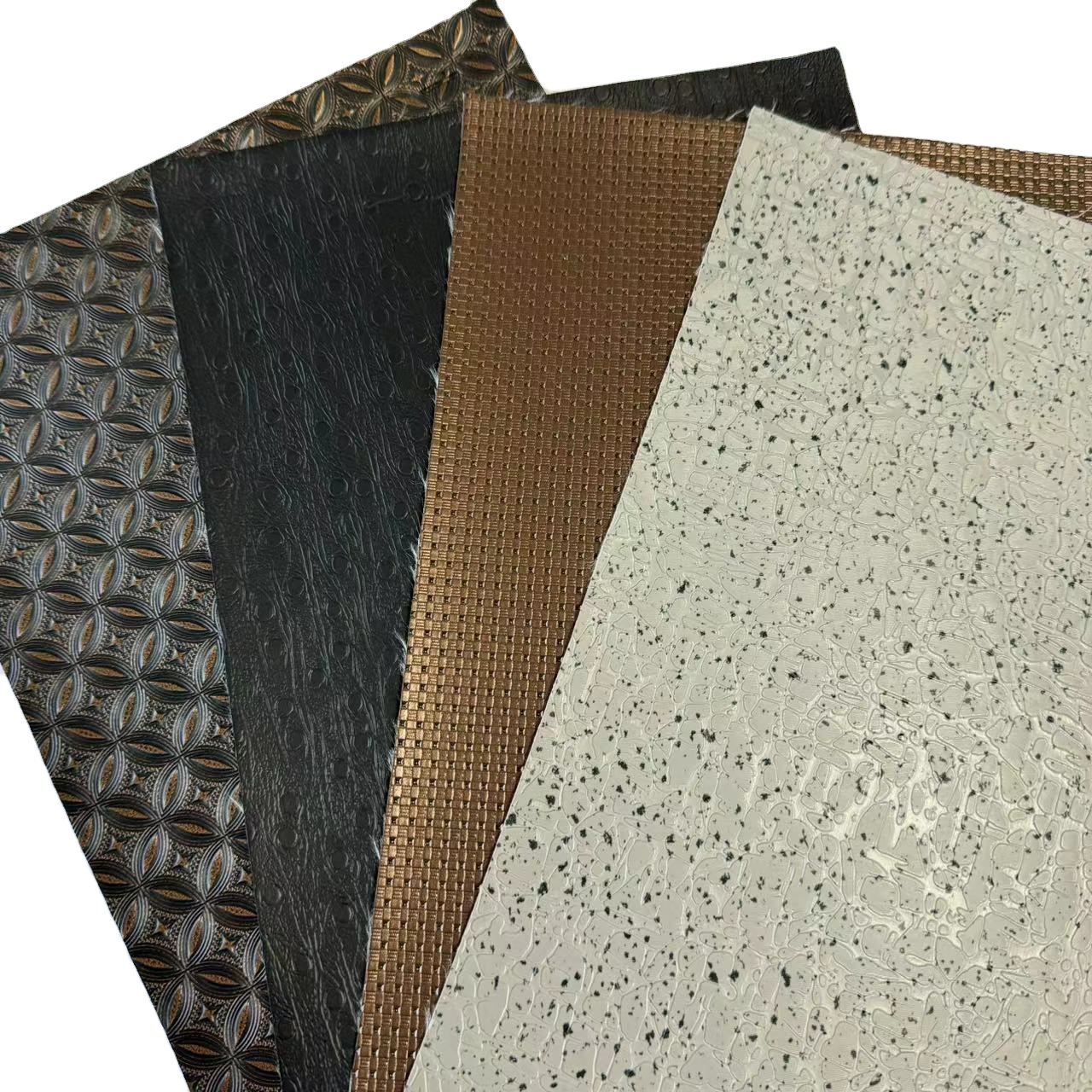 Wholesale PVC Knitting Cloth Lychee Pattern Artificial Synthetic Leather for Sofa Faux Fabrics