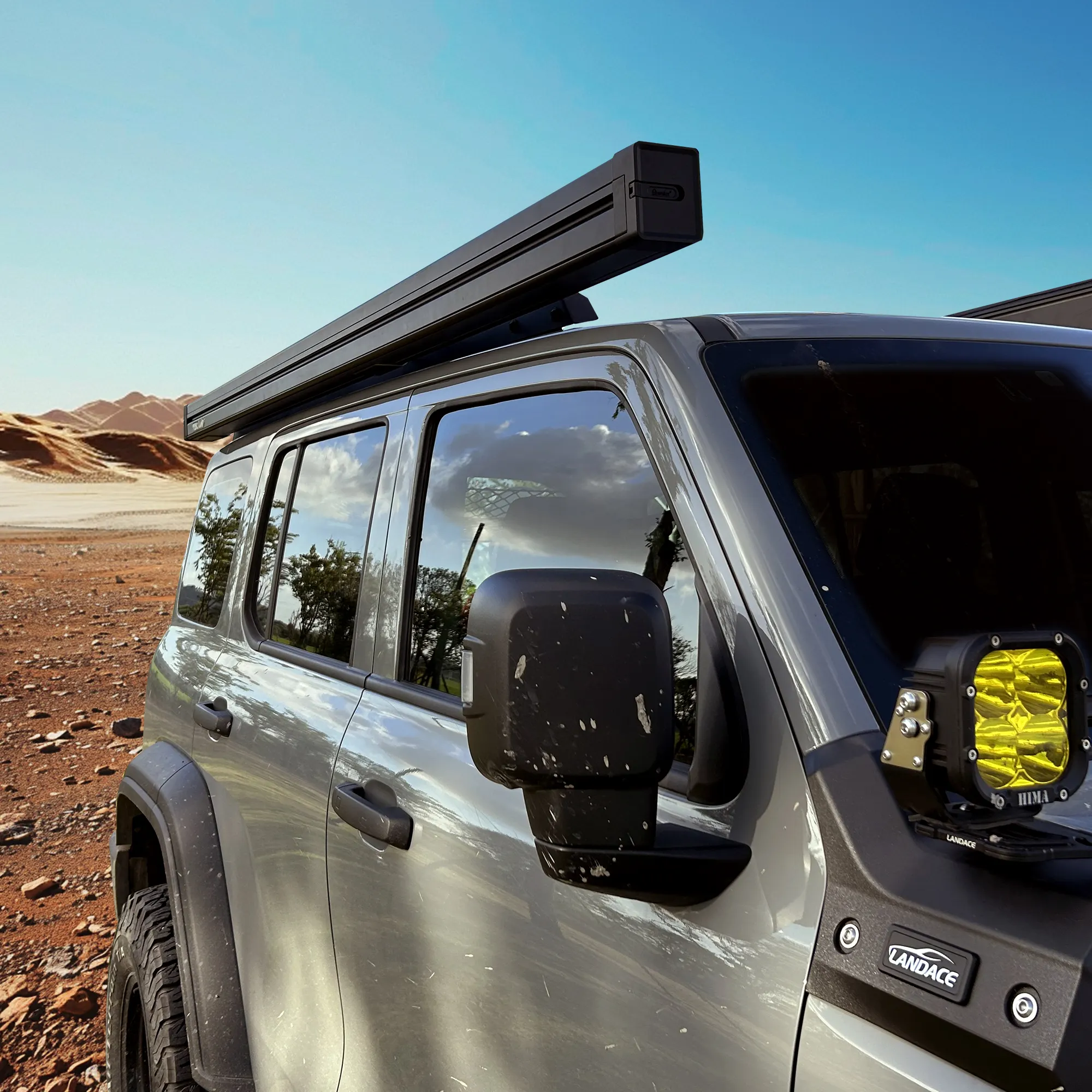Awnlux cắm trại Phụ Kiện Xe 4x4 4WD nơi trú ẩn mặt trời mái hiên Xe Tải xe cắm trại SUV mái hiên ngoài trời cho xe ô tô