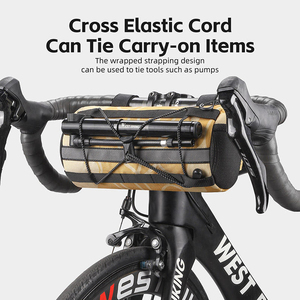 Sac de guidon réfléchissant grande capacité 2L WEST BIKING, sac de voyage étanche pour VTT et vélo de route, sac de vélo portable - Product Image 5