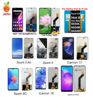 Écran LCD de téléphone portable pour Infinix X650 écran pour écran Lcd Hot 8 pour écran d'affichage Infinx Hot 8lite pour Tecno Spark 4 lcd