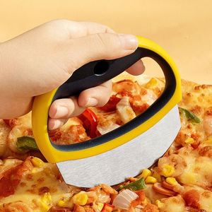 Stainless Steel Commercial Pizza Cutter Sustainable Semi-Circular Knife for Pancakes and <b>Rolling</b> Sugar <b>Box</b> Included - Product Image 1