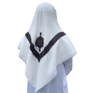 وشاح الشماغ الكفييه مسار المملكة العربية السعودية للرجال حجاب إسلامي مطرز غطاء رأس اليمن 50x50 بوصة خلط ألوان