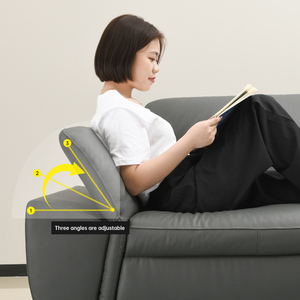 Sofá de Salón Moderno de Diseño de Lujo, Sofá de Cuero de 2 y <span class=keywords><strong>3</strong></span> <span class=keywords><strong>Plazas</strong></span>, Sofá Reclinable Eléctrico Moderno, Muebles de Sala de Estar - Product Image 4