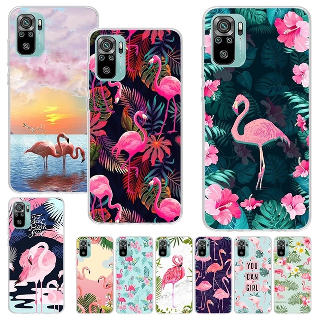 1000+ Design Cartoon Pink Flamingo Silicone UV Printing Sublimation Case for Xiaomi Redmi Note 11S 11T 10S 12 13 14 POCO X6 C65