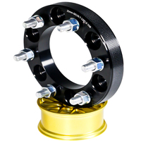 Nouveaux adaptateurs et entretoises de roue durables en alliage d'aluminium 6*139.7-108-25, joints de calage finition noire, largeur 25mm, pour remplacement/réparation, fabriqués en Chine