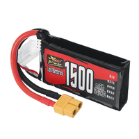 Batterie Lipo 2S 1300mAh 1500mAh 7.4V 120C à décharge puissante pour drone télécommandé, hélicoptère RC et voiture - Vente en gros
