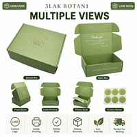 Maßgefertigte Papier-Versandtaschen Personalisierte Schachteln Geschenkverpackung für Matcha-Set Kekse Pralinen Kuchen