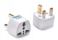 Steker konversi pariwisata konverter daya Adaptor steker standar Inggris, Adaptor Outlet steker perjalanan Inggris ke soket Universal