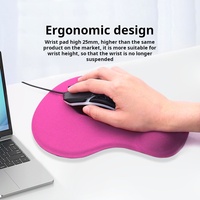 Alas Mouse Gaming Kreatif dengan Bantalan Pergelangan Tangan, Penyangga Pergelangan Tangan Silikon Anti Selip untuk Kantor