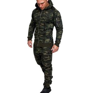 Chándal de camuflaje de alta calidad para hombre, chándal personalizado de fábrica, ropa deportiva, Sudadera con capucha, conjunto de invierno, 2021 - Product Image 1