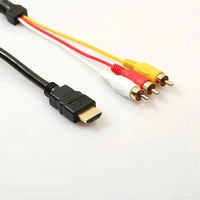 1,5M 5FT HDMI-Kompatibles AV-Stecker auf 3 RCA Konvertierungskabel für DV DVD Audio Video zu 3RCA Digital-Kabeladapter