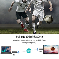 Émetteur et récepteur HDMI sans fil 30m, MT-VIKI 100ft Full HD 1080p Portable Wireless Extender HDMI Adapter