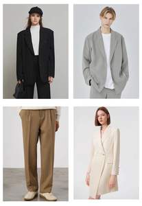 เสื้อกั๊กกางเกงผ้าทอลายทแยงโพลีเอสเตอร์100% สำหรับผู้ชายผู้หญิงสำหรับฤดูใบไม้ผลิฤดูใบไม้ร่วงฤดูหนาว - Product Image 3