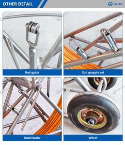 11mm 150m fibre de verre conduit Rodder fabricant poisson bande câble extracteur fil tige personnaliser traçable poussoir câble serpent conduit Rodder - Product Image 4