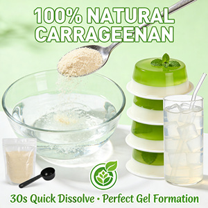 Carragenano en Polvo <span class=keywords><strong>E407</strong></span> Kappa Iota, Agente Gelificante para Gelatina, Dulces, Gomitas, Confitería, Grado Alimenticio, Vegano, Halal, Kosher, Bolsa de 25 kg - Product Image 5