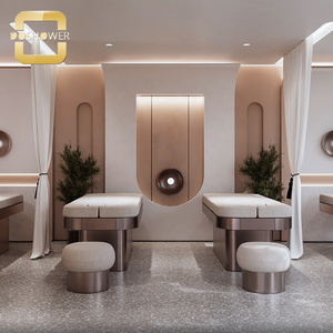 <span class=keywords><strong>Table</strong></span> d'épilation au laser électrique marron de luxe avec traitement Microneedling Fourniture de salon de beauté avec propriétés de massage - Product Image 3