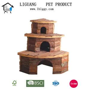 Natural 2017 New design wooden mini hamster pet house for rabbit hamster guinea pigs for sale