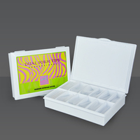 Nuevo kit de herramientas de modelado de uñas sin rastro con forma doble de almendra francesa, para extensión rápida de uñas postizas de cobertura completa, marca privada.