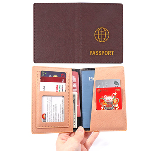 Porta Passaporto in Pelle PU Impermeabile dal Design Classico e Semplice, Prezzo all'Ingrosso, per Donne e Uomini - Product Image 1