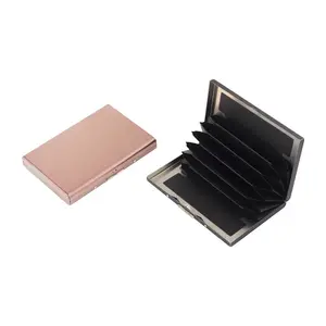 RFID Protection Ultra Slim Metal Wallet Minimalist Wallet For AirTag Front Pocket Credit Card Holder RFID Blocking Metal Wallets