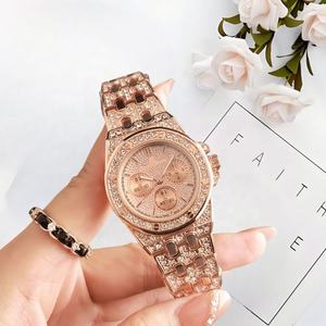 Reloj de cuarzo cronógrafo de dibujos animados para mujer, de aleación, estilo empresarial, con correa de acero inoxidable - Product Image 2