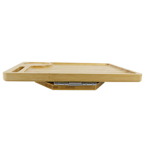 Venta directa de fábrica de bandejas de bambú para reposabrazos de sofá, platos de desayuno para el hogar, mesas con clip para sofá, mesas plegables portátiles para sofá. - Product Image 4