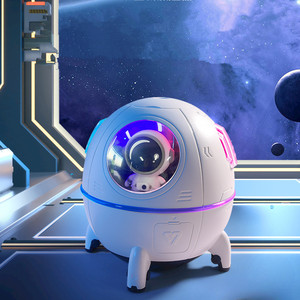 OEM रचनात्मक प्रचारक उपहार अंतरिक्ष यात्री अंतरिक्ष यान विसारक घर आवश्यक तेल Humidifier के साथ चकाचौंध वातावरण प्रकाश - Product Image 2