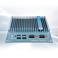Mini-ordinateur industriel N95/N100 sans ventilateur, faible consommation, avec plusieurs ports USB et COM, prend en charge les modifications de configuration