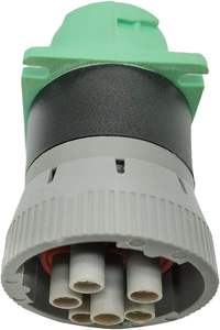 绿色9针J1939 2型聚氯乙烯绝缘汽车适配器兼容6针J1708铜线束 - Product Image 3