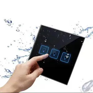 OEM Design Tempered Glasses Touch Panel Hotel Used For Intelligent Power Switch