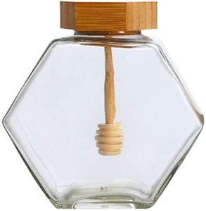 220ML 380ML Verre Pot de Miel avec Louche En Bois et Liège Couvercle pour La Cuisine À Domicile - Product Image 2