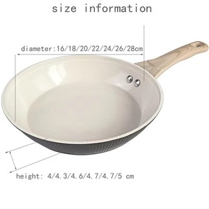 Sartén Plana Antiadherente Clásica, Saludable y Duradera, de Inducción, de <span class=keywords><strong>Aluminio</strong></span> <span class=keywords><strong>Forjado</strong></span> con Fondo de 2.4 mm de Grosor, Capacidad de 1-2 L, XJ22 - Product Image 2