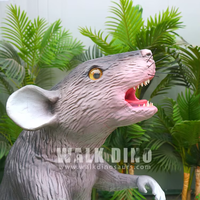 Animatronic Field Mouse Lebensgroßer realistischer Nagetier-Motion-Sound für Zoo-Gehäuse Einkaufs zentrum Schule drinnen/draußen