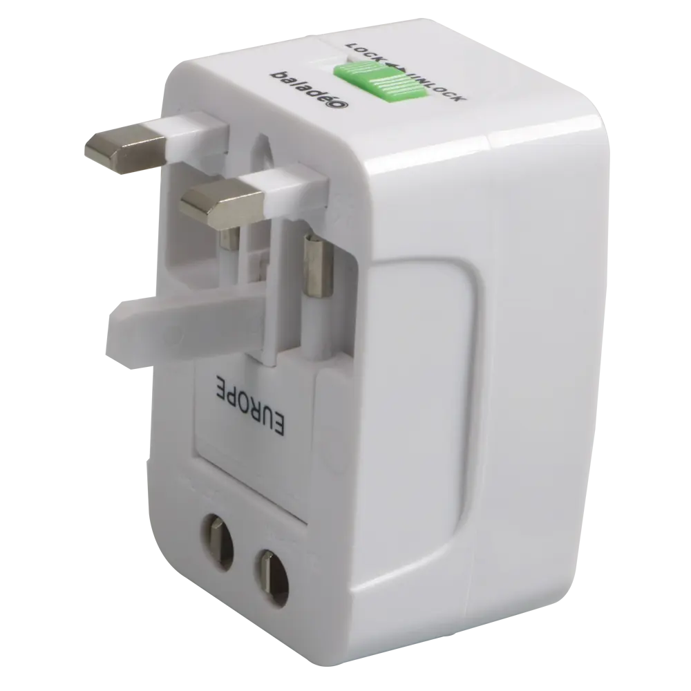 Wonsmart International Wall Plug AC Power Global Travelingユニバーサルトラベルアダプター、グローバルプラグソケット用USBピンなし