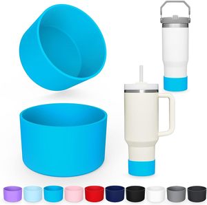 Housse de protection en silicone compatible avec la plupart des bouteilles d'eau, manchon antidérapant pour le fond, housse en silicone pour bouteille de 32/40 oz - Product Image 3