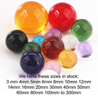 Vente en gros de boules de verre de Noël transparentes couleur 8m 10mm 12mm 14mm 16mm 20mm 25mm artisanat petit ornement