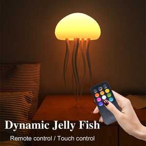 Ngoài trời dễ thương Acrylic trắng RGB đứng bàn Bảng trang trí nội thất Led nhảy múa tâm trạng nổi ánh sáng ban đêm sứa đèn - Product Image 3