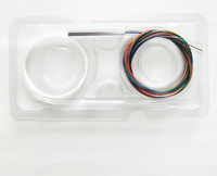 Divisor PLC de Tubo de Acero Tipo Mini G657A 1x8, Conectores SC FC LC ST, Longitud de Onda 1260-1650nm, 1M/2M/3M para Redes de Telecomunicaciones