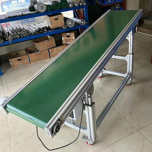 Bergbaumaschinen Kleiner Mobiler Förderer mit PVC-Band Aluminiumlegierung Flacher Leichter Rahmen Kernkomponenten-Lager und Motor - Product Image 1