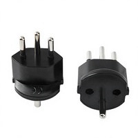 Adaptateur de voyage PC ignifuge avec verrouillage, prise UE/française vers suisse, vente chaude
