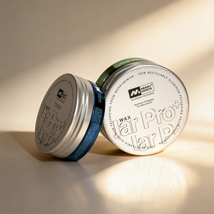Tarro de aluminio moderno de 60ml, 90ml, 100ml, 150ml para cera y pomada capilar, lata vacía para pomada y gel para el cabello - Product Image 1